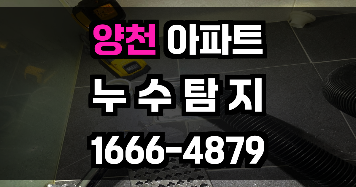양천 아파트 누수탐지