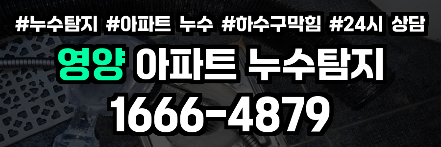영양 아파트 누수탐지