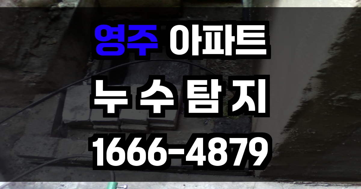 영주 아파트 누수탐지