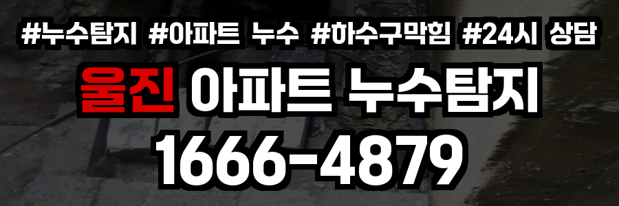 울진 아파트 누수탐지