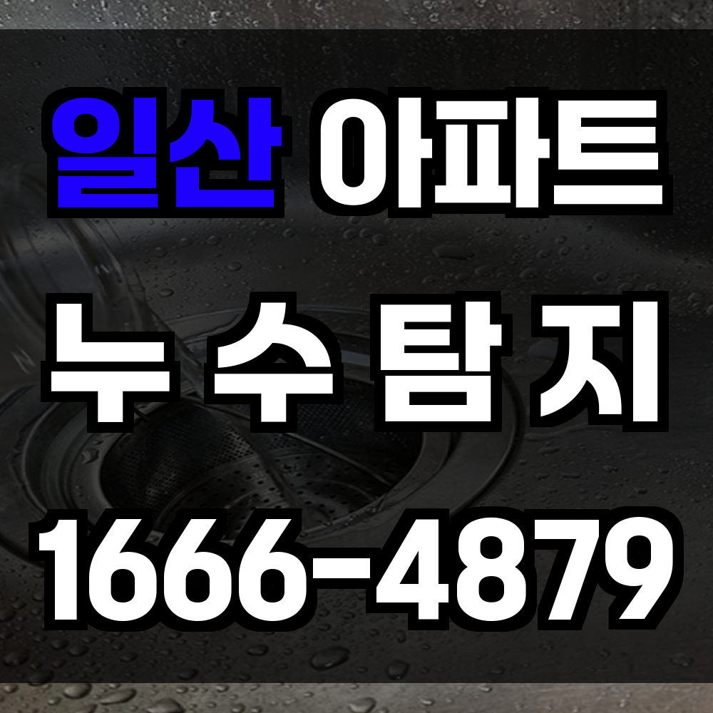 일산 아파트 누수탐지