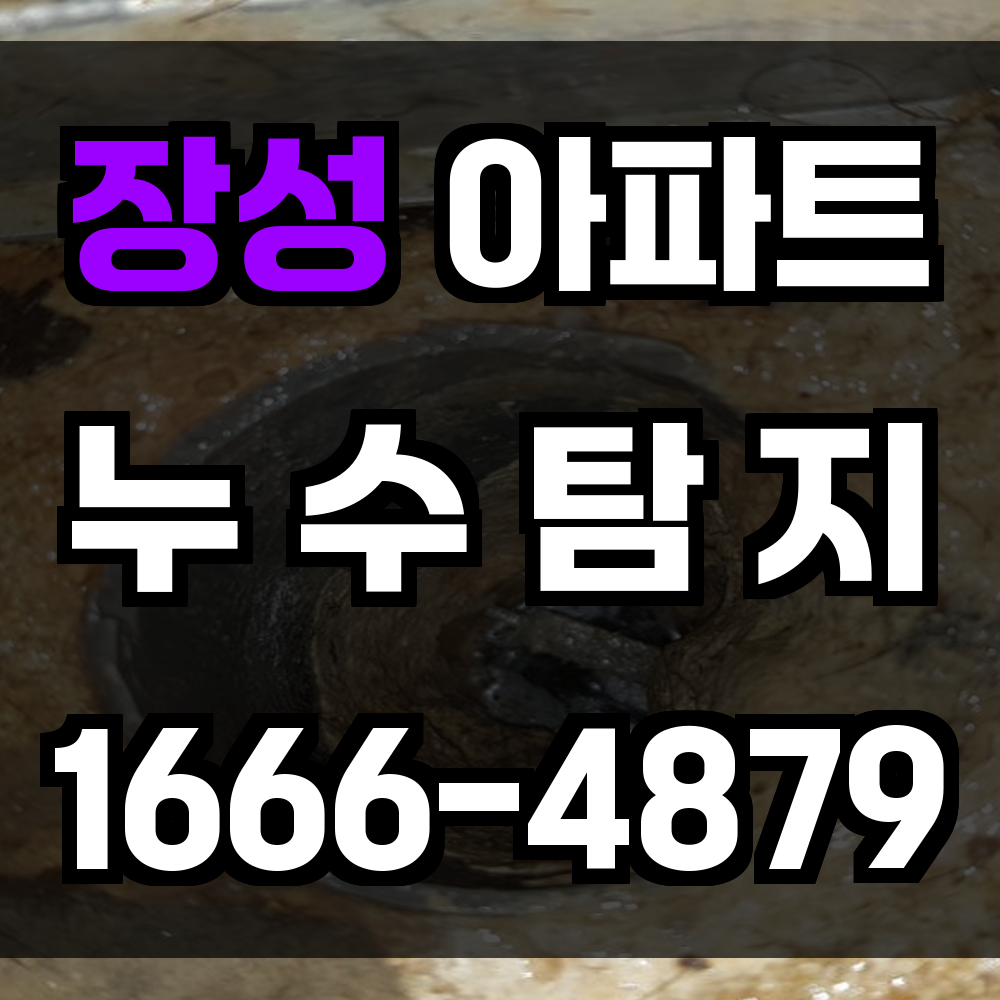 장성 아파트 누수탐지