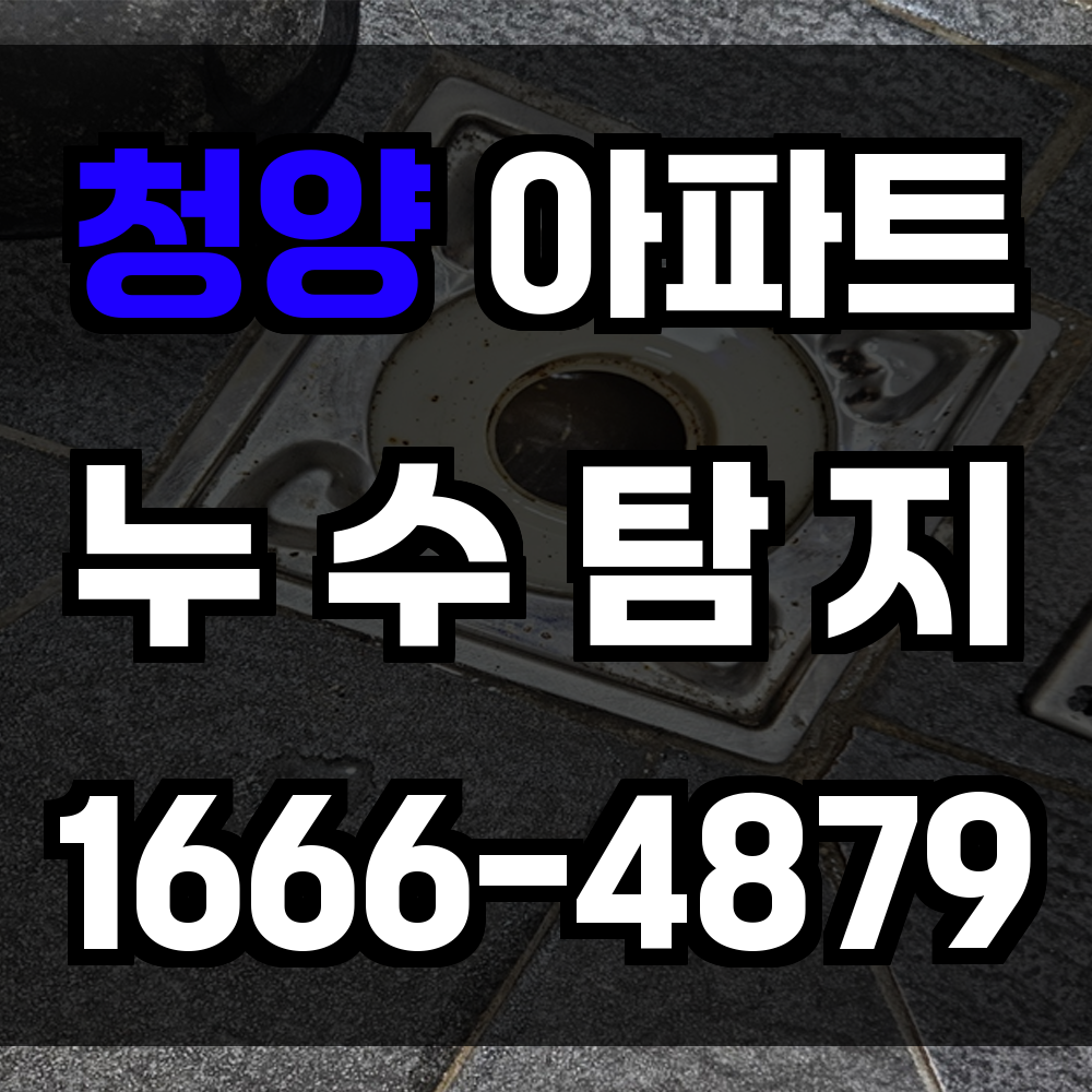 청양 아파트 누수탐지
