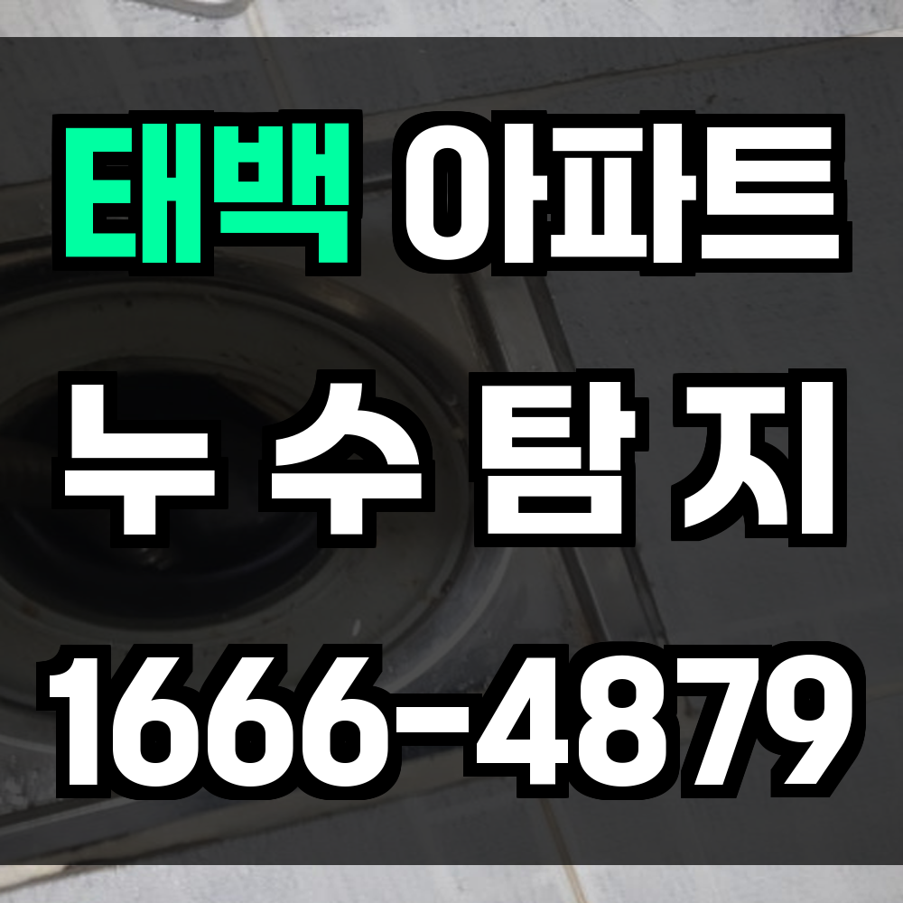 태백 아파트 누수탐지