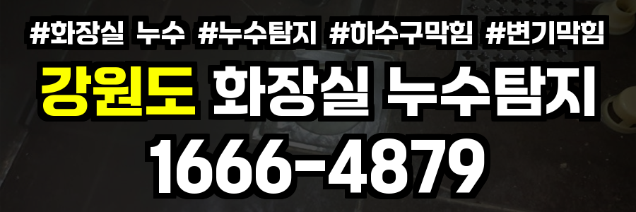 강원도 화장실 누수