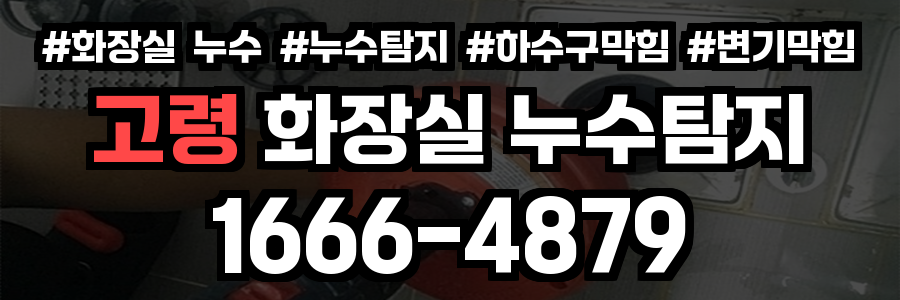 고령 화장실 누수