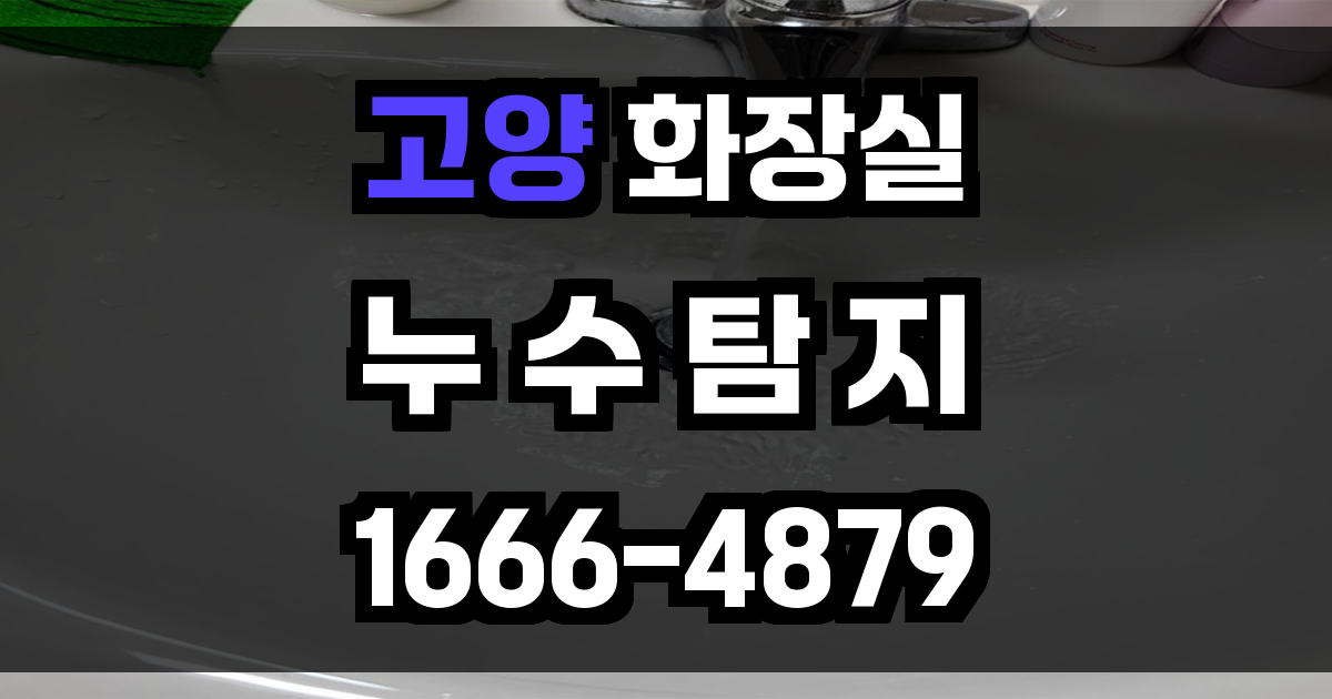 고양 화장실 누수