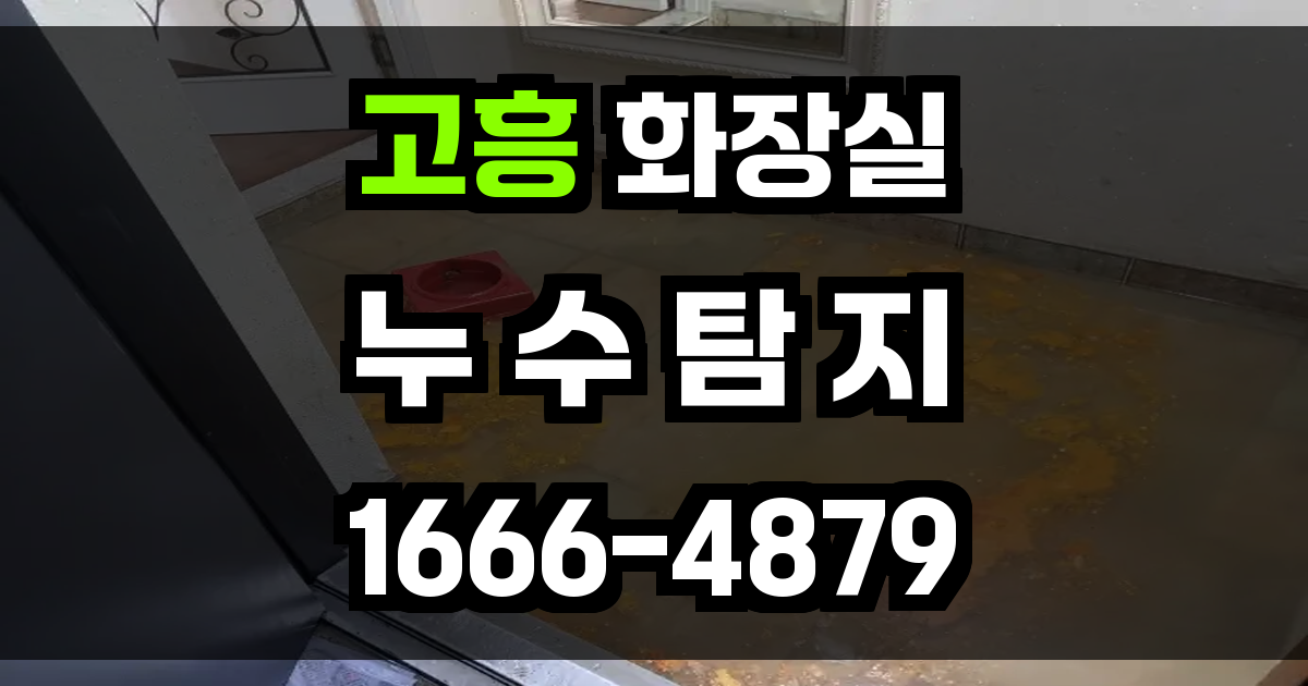 고흥 화장실 누수