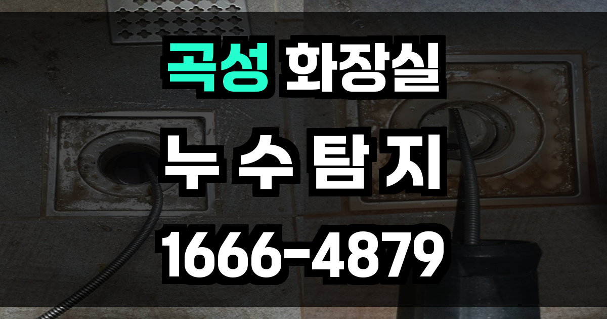 곡성 화장실 누수