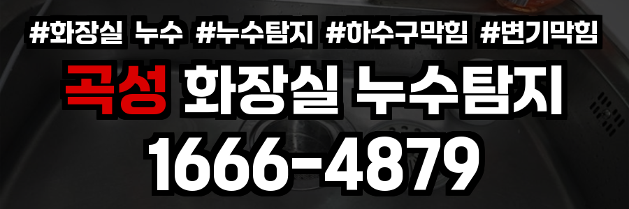 곡성 화장실 누수