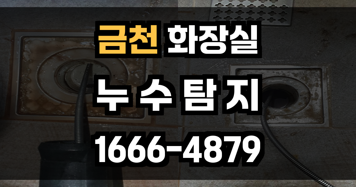 금천구 화장실 누수