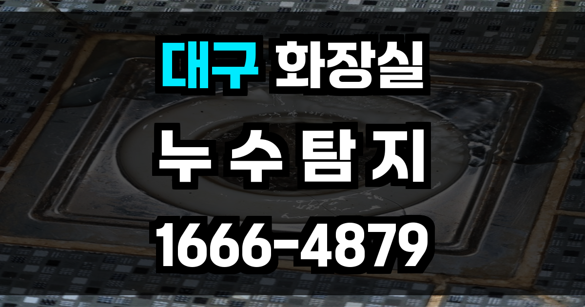 대구광역시 화장실 누수