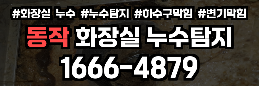 동작구 화장실 누수