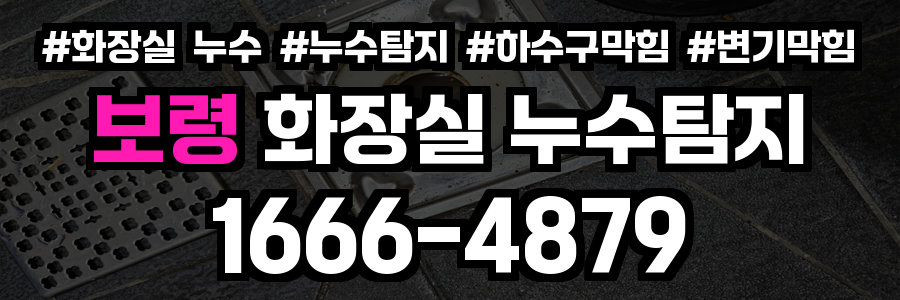 보령 화장실 누수