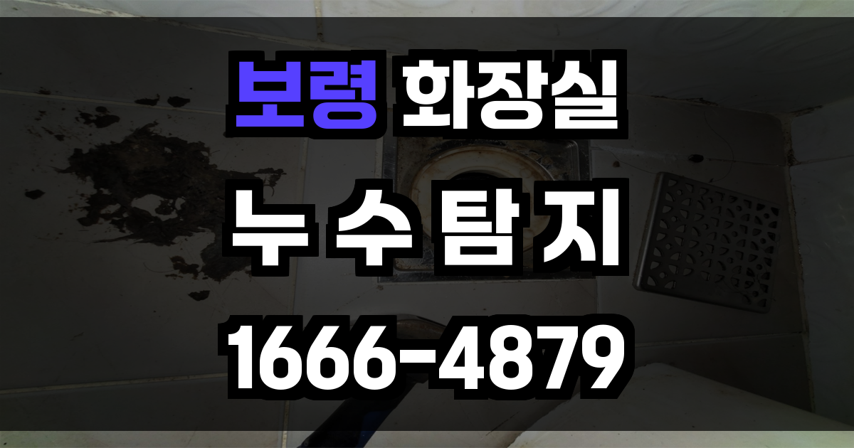 보령 화장실 누수