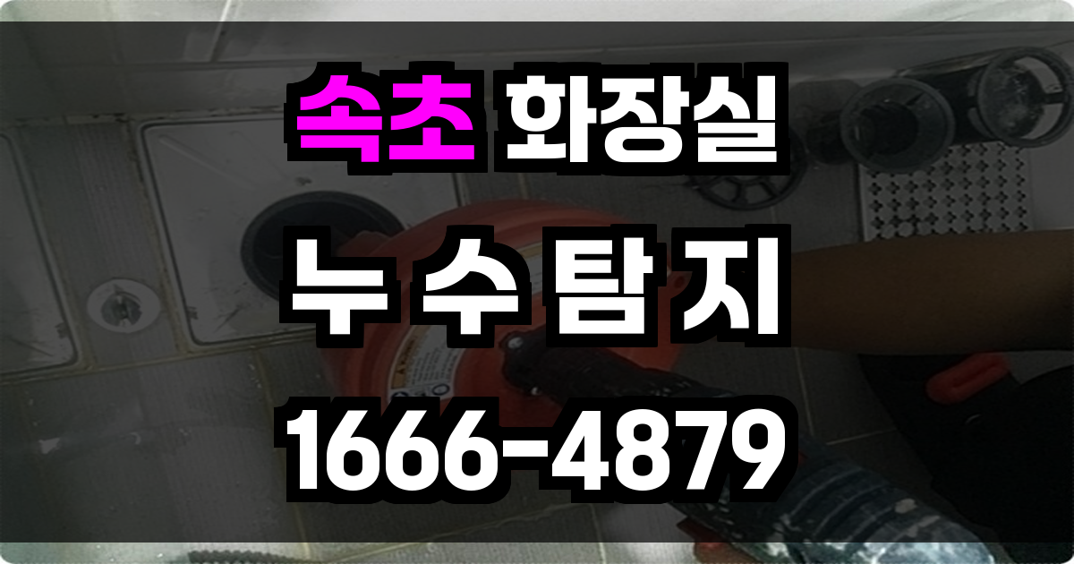 속초 화장실 누수