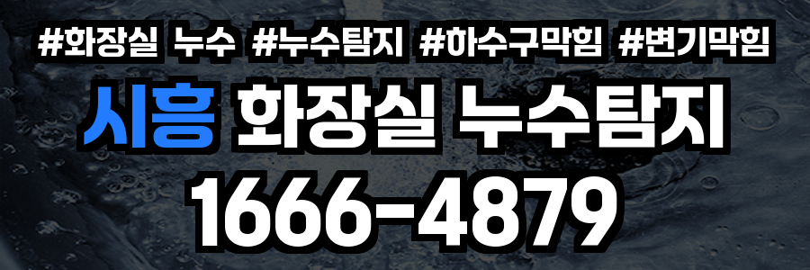 시흥 화장실 누수