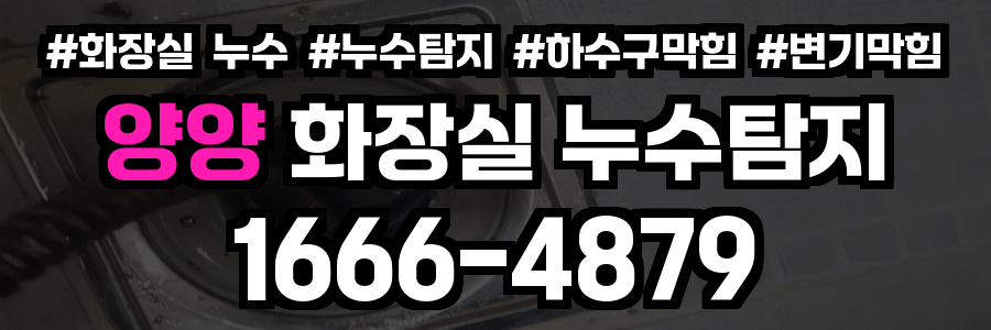 양양 화장실 누수