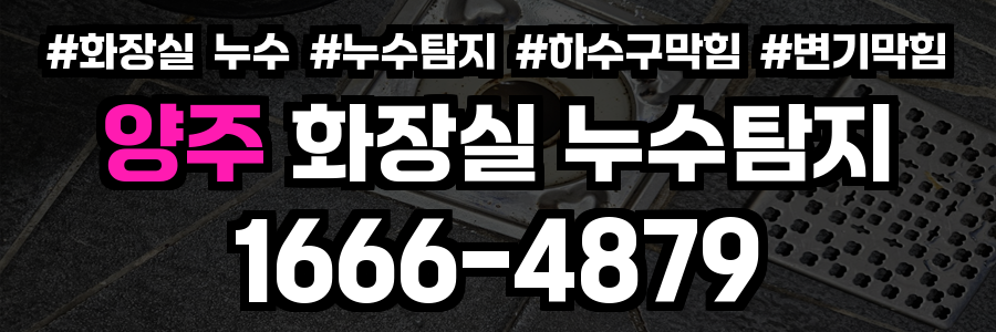 양주 화장실 누수
