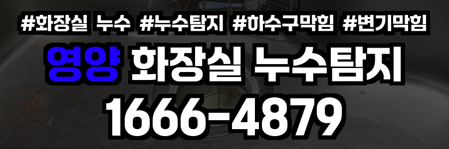영양군 화장실 누수