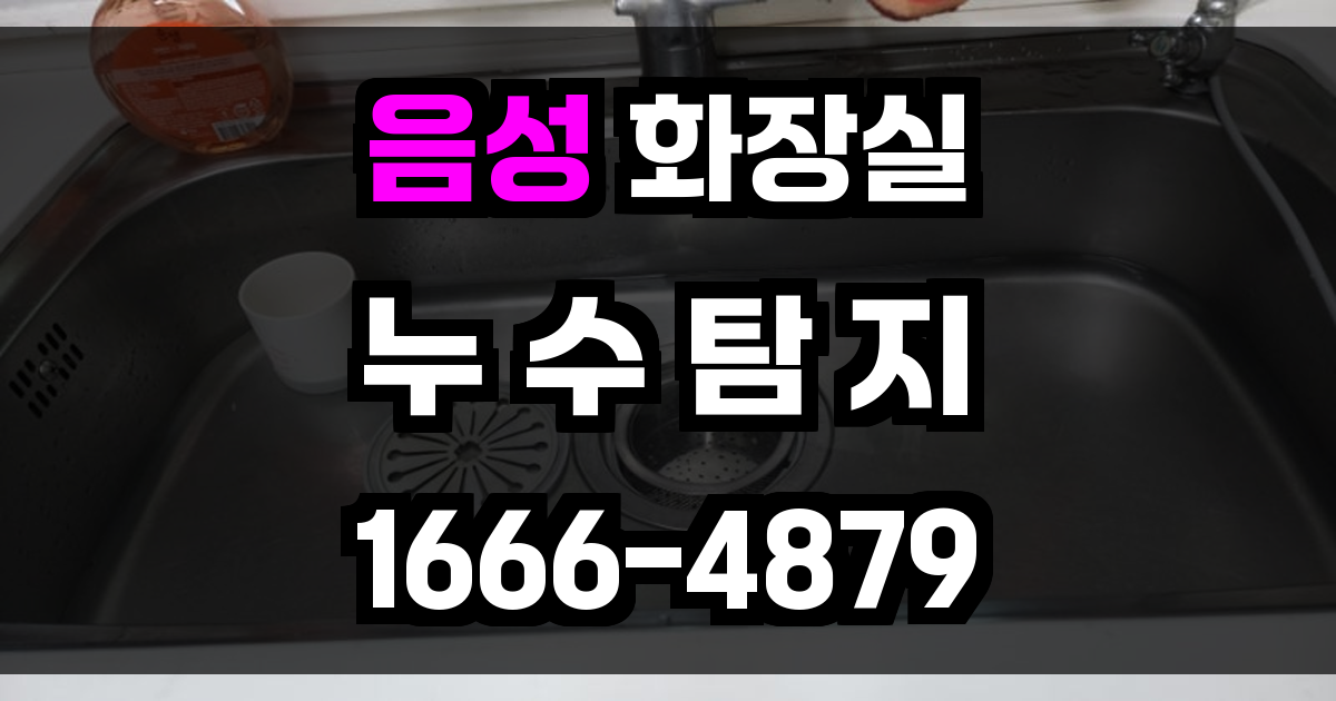 음성 화장실 누수