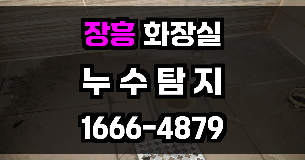 장흥 화장실 누수