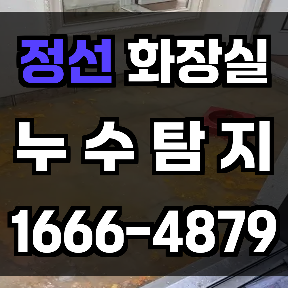 정선 화장실 누수