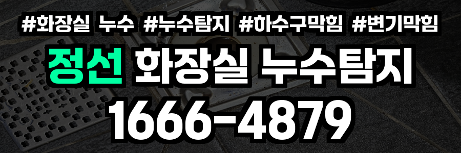 정선 화장실 누수