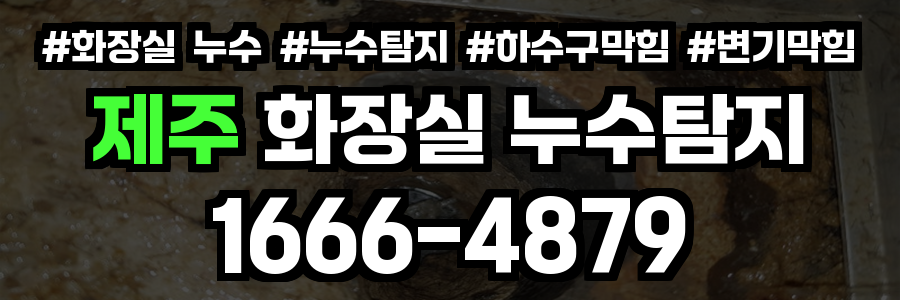 제주 화장실 누수