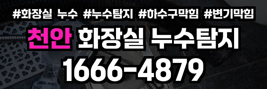 천안 화장실 누수