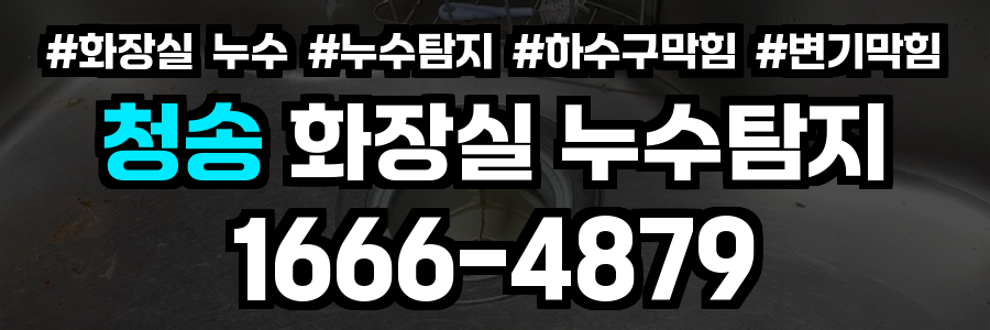 청송 화장실 누수