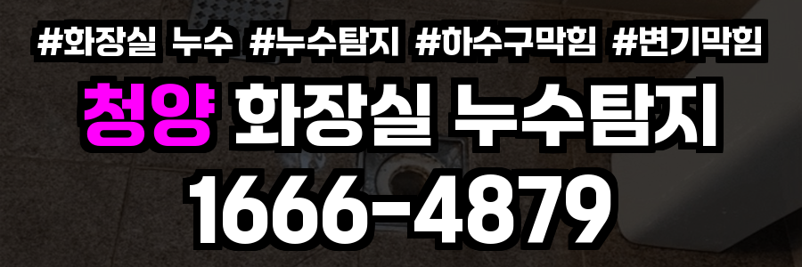 청양 화장실 누수
