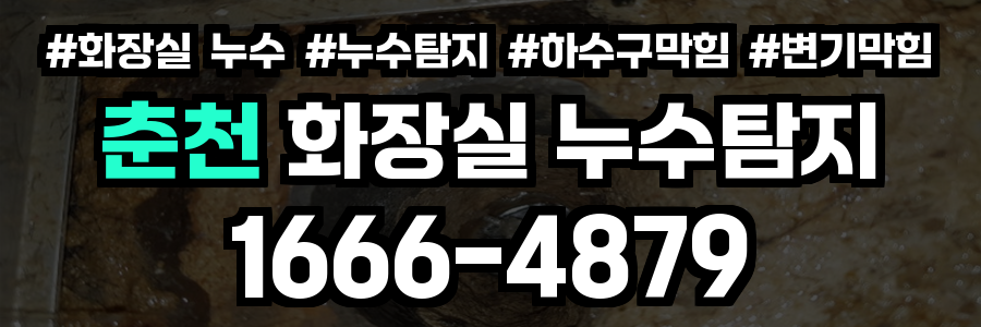 춘천 화장실 누수