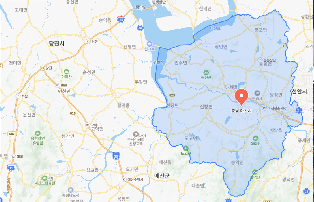 아산 대리운전 서비스 지역