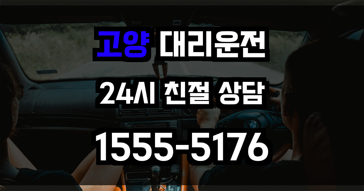 고양 대리운전
