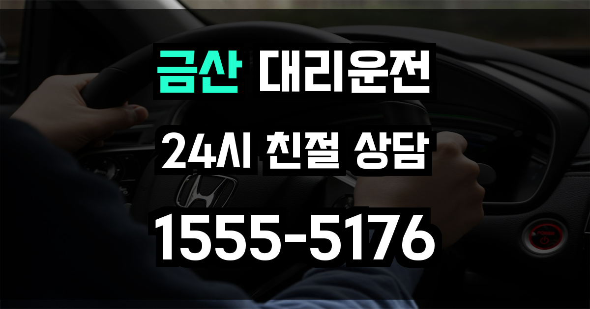 금산 대리운전