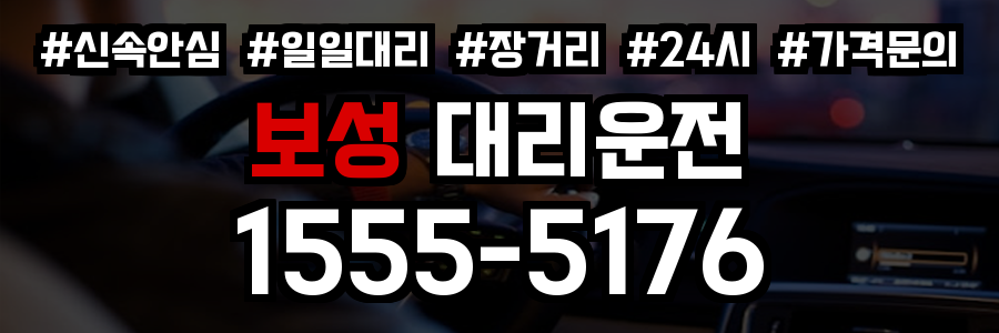 보성 대리운전