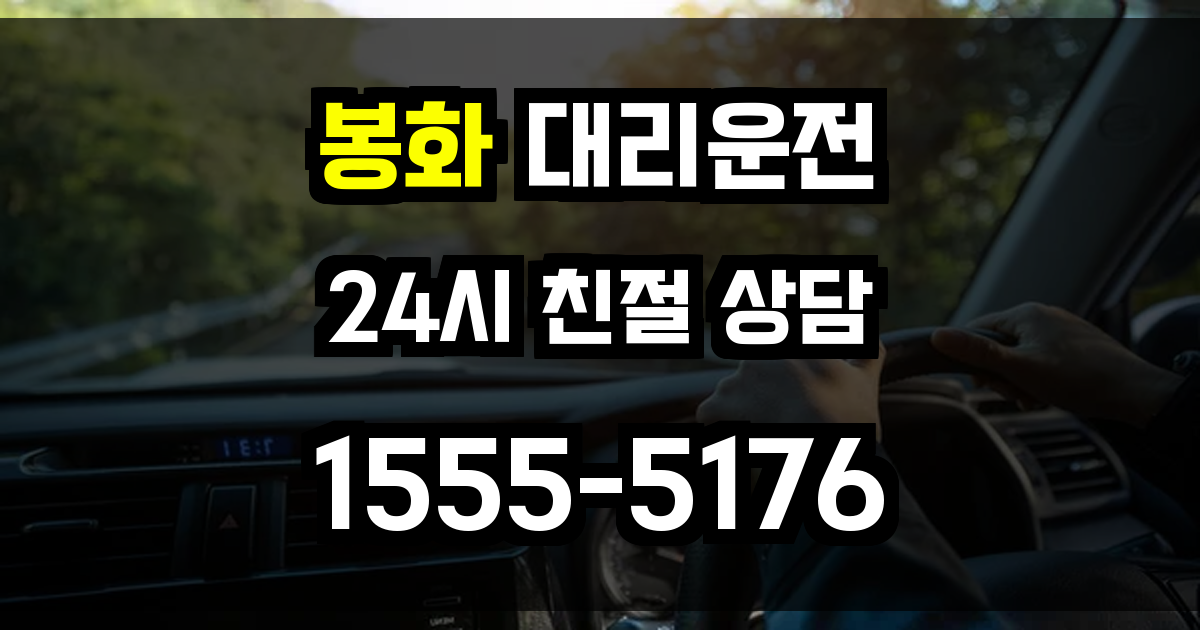 봉화 대리운전