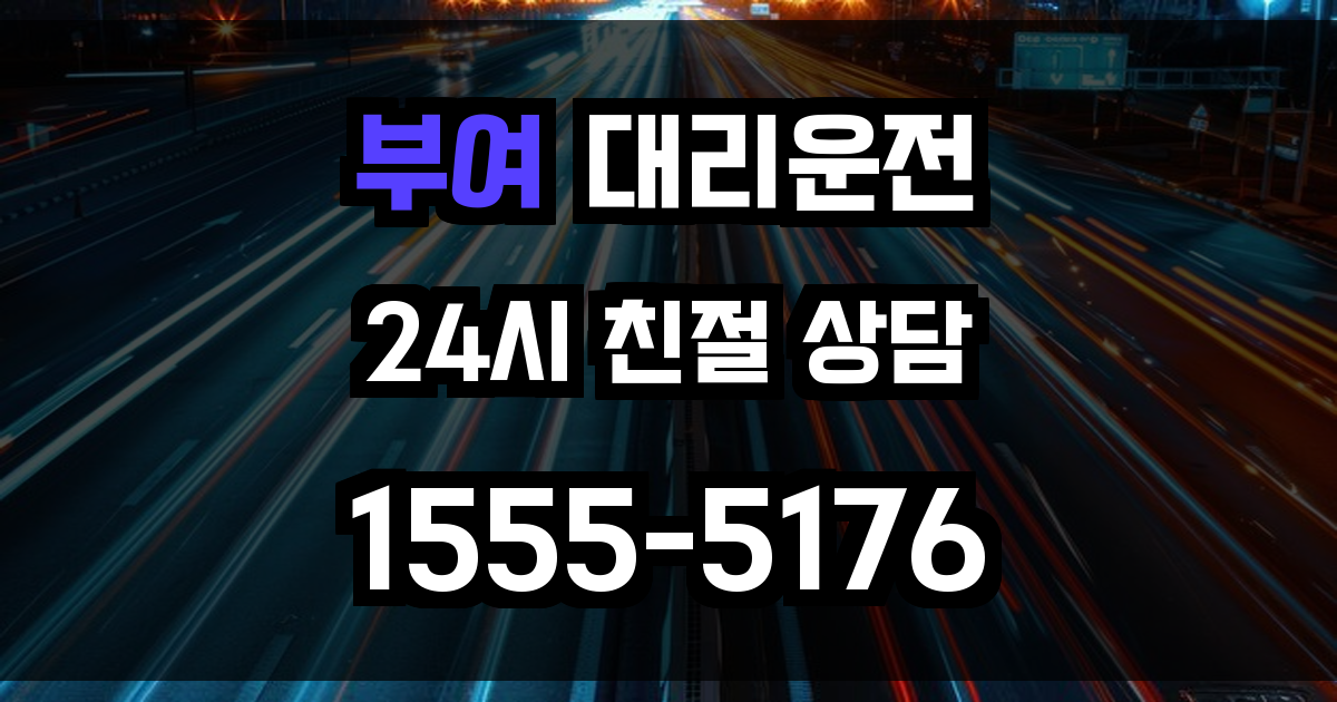 부여 대리운전
