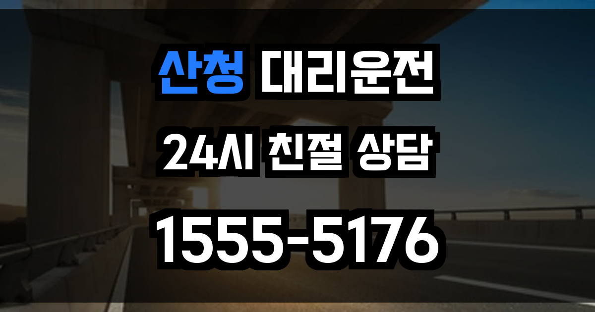 산청 대리운전