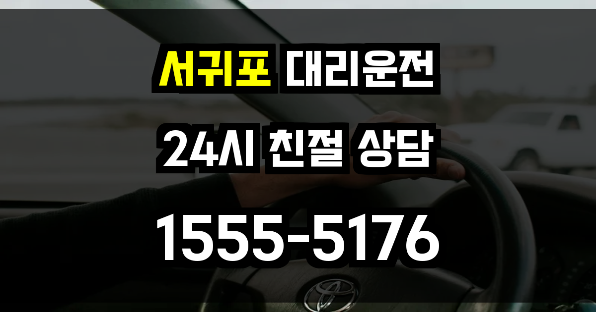 서귀포 대리운전