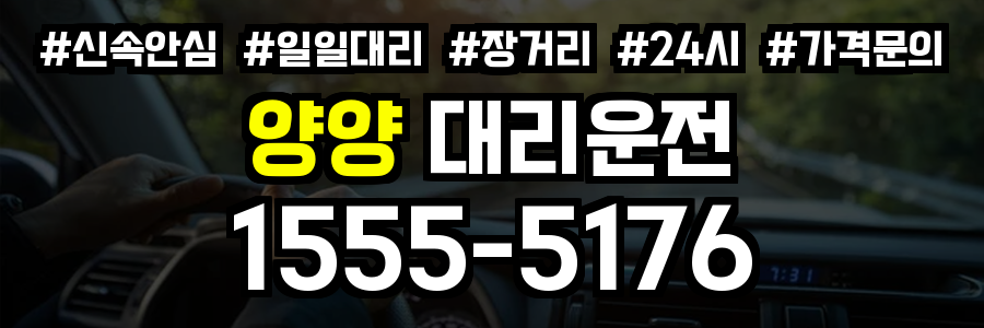 양양 대리운전