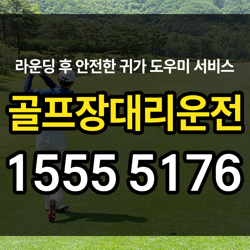 골프장 대리운전 대체 무엇일까 궁금하시다면 설명해드리겠습니다