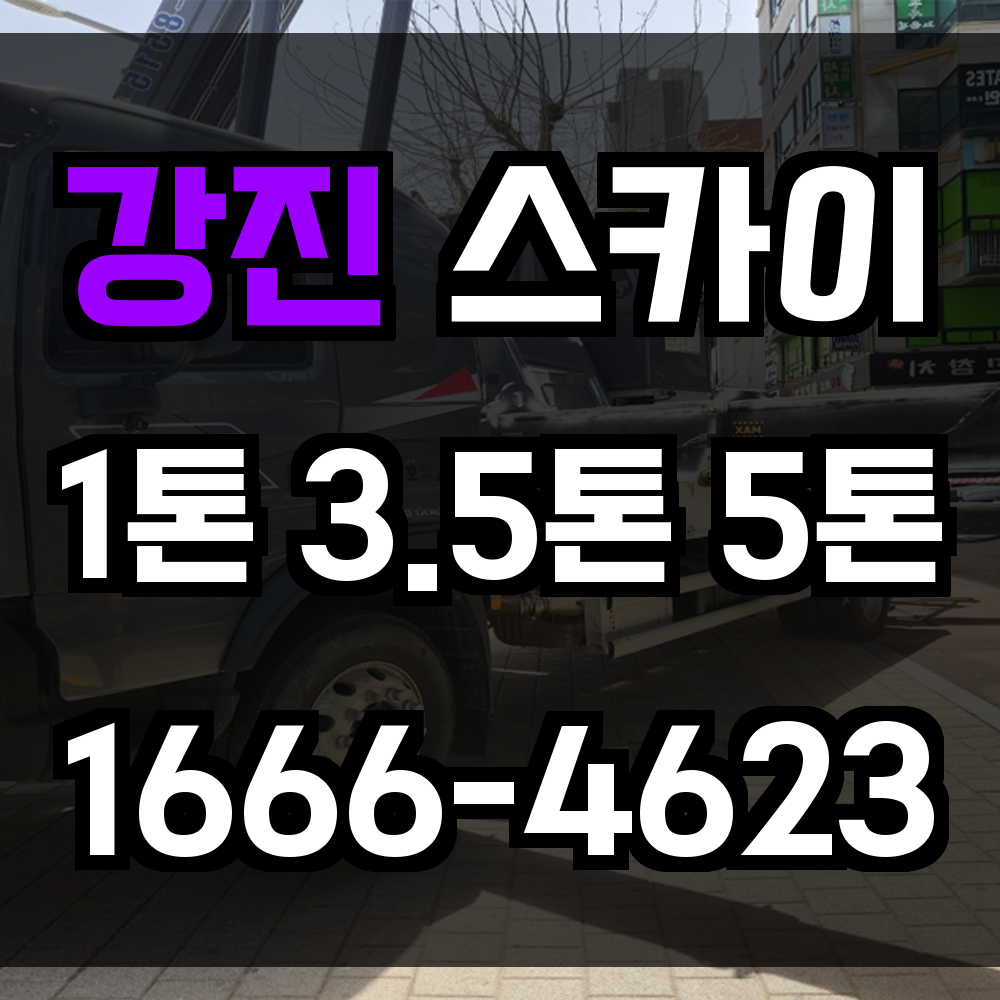 강진 스카이차 농촌 지역 맞춤형 고소작업의 최적 솔루션 제공