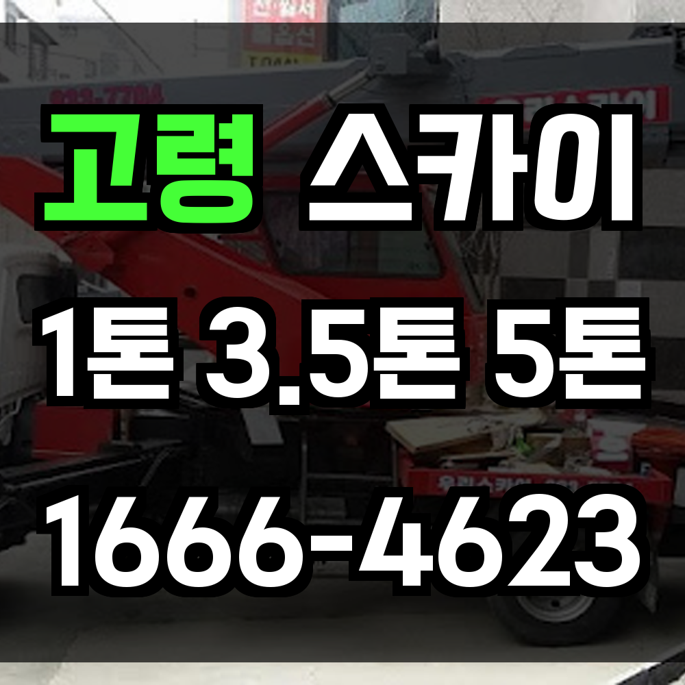 고령 스카이차 농촌과 소도시 고소작업에 특화된 정밀한 시공 장비 운영