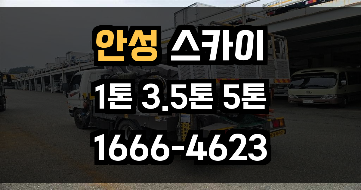 안성 스카이차