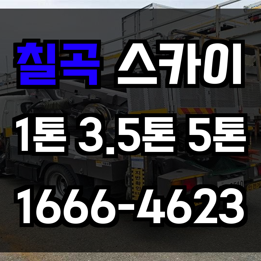 칠곡 스카이차 산업단지부터 마을 주택까지 맞춤 고소작업 안전하게 지원합니다