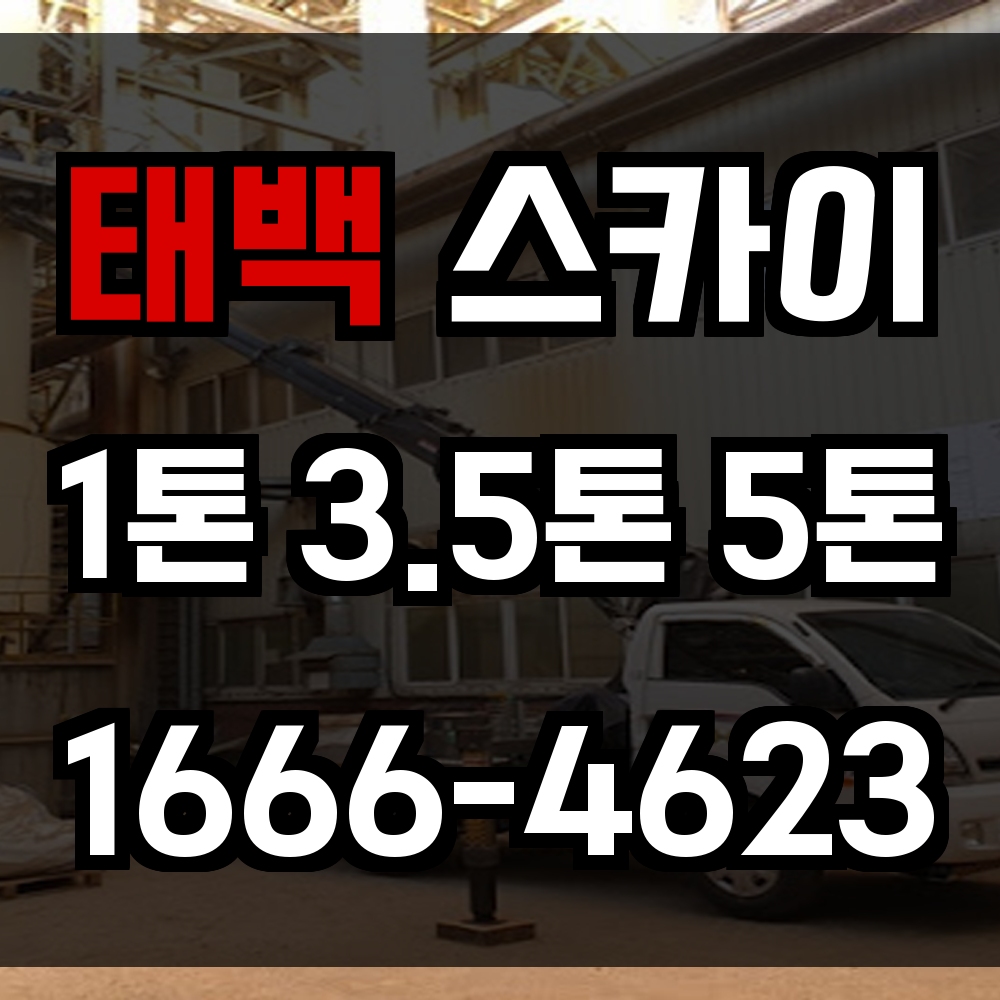 태백 스카이차 고지대 현장도 안전하게 완성하는 고소작업 전문 서비스