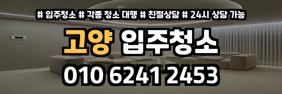 고양입주청소