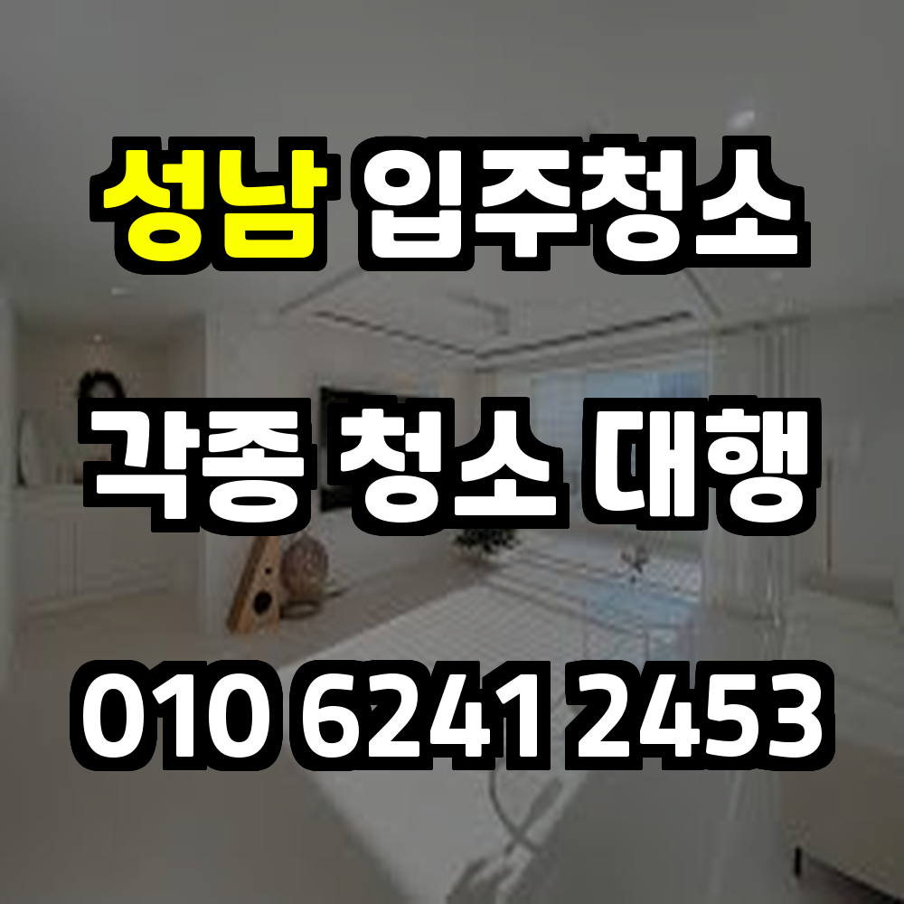 성남입주청소